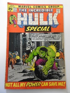 The Incredible Hulk Annual #4 (1972) VG+ Condition