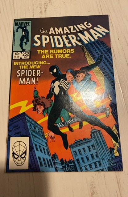 The Amazing Spider-Man #252 (1984)first black costume in Asm -description dimpl