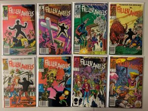 Fallen Angels set #1-8 mixed newsstand + direct 8 diff avg 5.5 (1987)