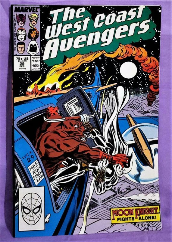 Moon Knight WEST COAST AVENGERS #28 - #33 Ann #5 - 6 (Marvel, 1987)!