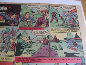 SUPERMAN COMIC PAGE 36 1940 Faster than a Speeding Bullet NICE WOW