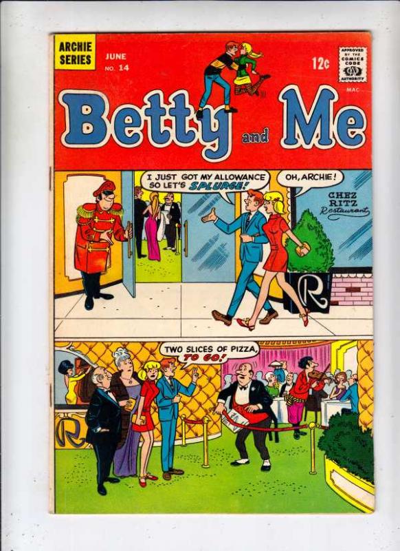 Betty and Me #14 (Jun-68) VF High-Grade Archie