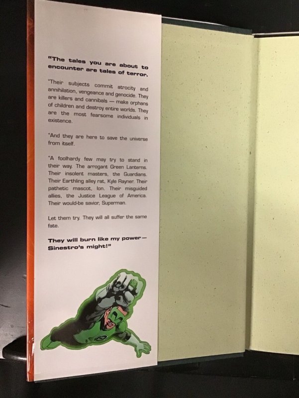 Green Lantern: Tales of the Sinestro Corps DC Comics 2008 Hardcover Dust Jacket