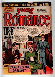 YOUNG ROMANCE #33-1951-EARLY JOE SIMON & JACK KIRBY ROMANCE COMIC  G C G