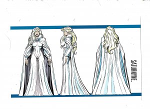 Official Handbook of the Marvel Universe Sheet- Saturnyne