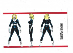 Official Handbook of the Marvel Universe Sheet- Invisible Woman