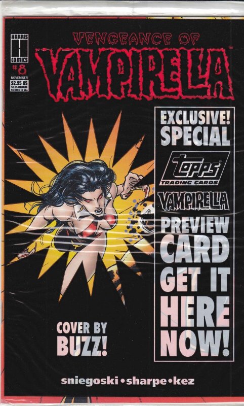 Vengeance of Vampirella #8 (in bag) VF/NM; Harris | save on shipping - details i