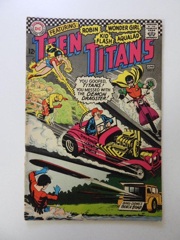 Teen Titans #3 (1966) VG/FN condition moisture damage