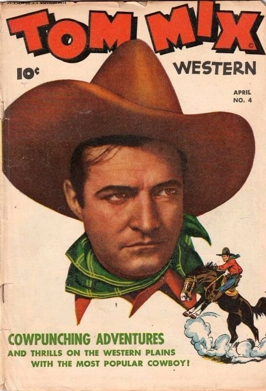 Tom Mix Western 4 strict 1948 VG- Affordable-Grade Tom Mix, Wrangler, Jane Pecos