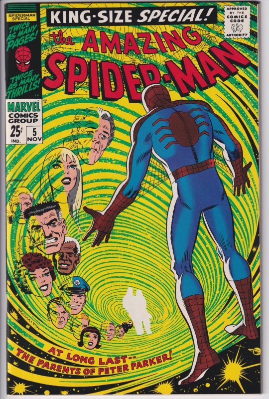 AMAZING SPIDER-MAN ANNUAL #5 (Nov 1968 - 1994 JC Penny 2nd printing) NM