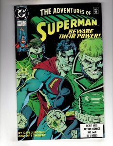 Adventures of Superman #473 (1990) Hal Jordan! Guy Gardner!  / EBI#3