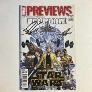 Marvel Previews 28 2015 Signed by Jason Aaron NM near mint