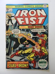 Iron Fist #1 (1975) FR/GD condition MVS intact 4 spine split