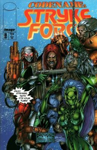 Codename: StrykeForce Stryke Force #8 Image Comics W/ Shi Poster Nov 1994 (VFNM)