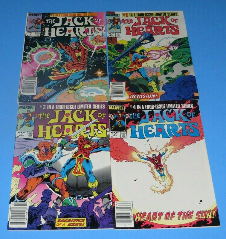 The Jack of Hearts Mini Series #1,2,3,4 VF+ Marvel Bronze Age Comic Superhero