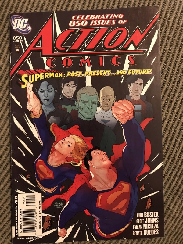 ACTION COMICS #850 : DC 7/07 VF-; Superman & Supergirl, past & future