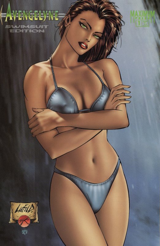 Avengelyne Swimsuit (1995) All 5 Different Covers VFN/NM