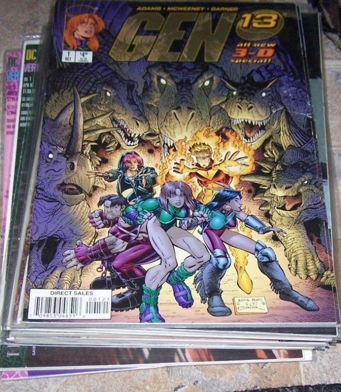 GEN 13  3D special #1 with glasses   JIM LEE BRANDON CHOI  1997 IMAGE art adams