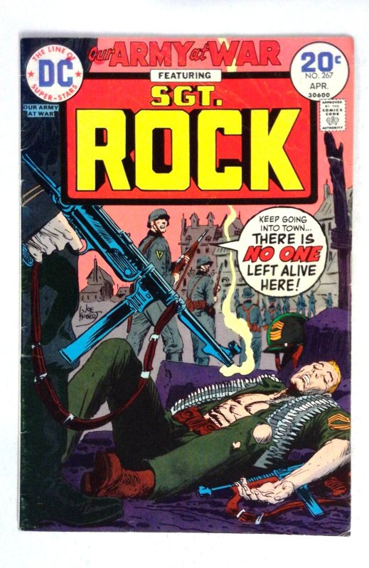 Our Army at War #267 Sgt. Rock Joe Kubert DC (1974) VG