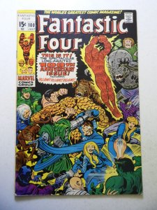 Fantastic Four #100 (1970) GD+ Condition centerfold and one more page detached