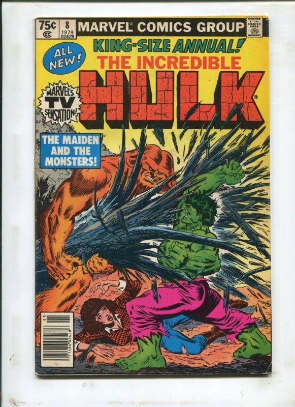 INCREDIBLE HULK ANNUAL #8 - THE MAIDEN AND THE MONSTERS! - (7.0) 1979