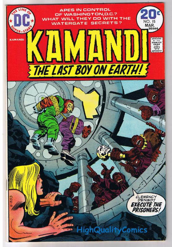 KAMANDI #15, VF, Jack Kirby, Last Boy on Earth, 1972, more JK in store