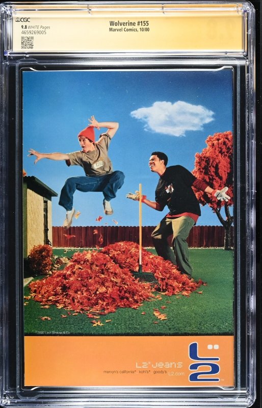 Wolverine (2000) # 155 (CGC 9.8 SS) Signed Fabian Nicieza * Marvel Comics *Siryn