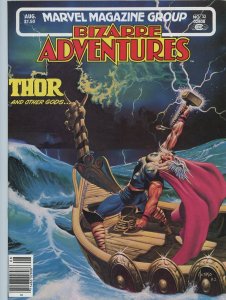 Bizarre Adventures 32  F/VF  1982  Thor & Other Gods!  John Bolton Art!