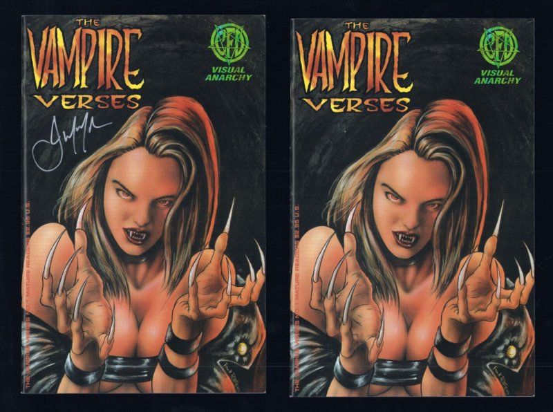 Vampire Verses #1 - Cover by Frank Forte 2 pc. 1 SIGNED (9/9.2) 1995