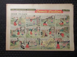 1942 April 26 Sunday Comic Section FN-5.5 Tarzan / Red Ryder / Dixie Dugan pgs