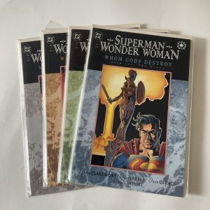 Superman Wonder Woman Whom Gods Destroy 1 2 3 4 Lot Run Set Near Mint Nm Dc