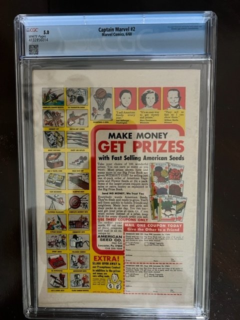 Captain Marvel #2 (1968) - CGC 5.0