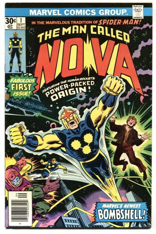 NOVA #1-MARVEL comic book BRONZE KEY-1976-1st issue VF