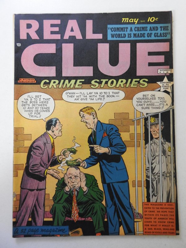 Real Clue Crime Stories #39 (1949) FN+ Condition!