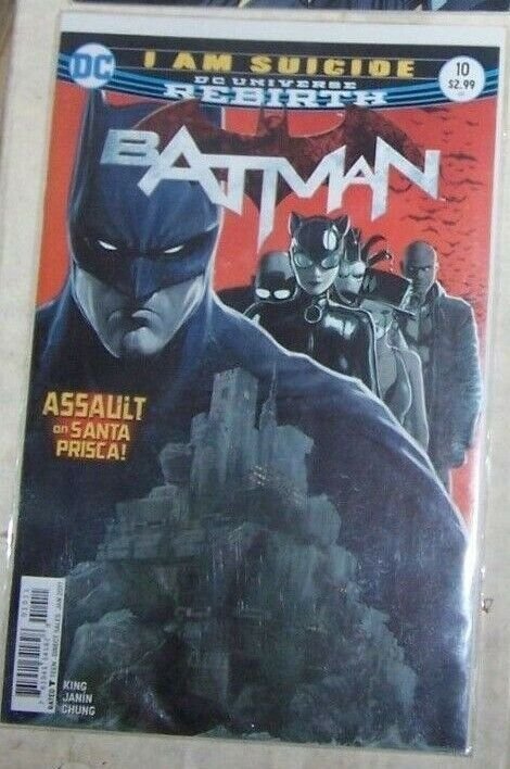 Batman # 10  2017 VOL 3 DC UNIVERSE REBIRTH i AM SUICIDE PT 2 CATWOMAN BANE 