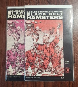 Adolescent Radioactive Black Belt Hamsters 2PC #1 - 1st+2nd Print (7.0/7.5) 1986