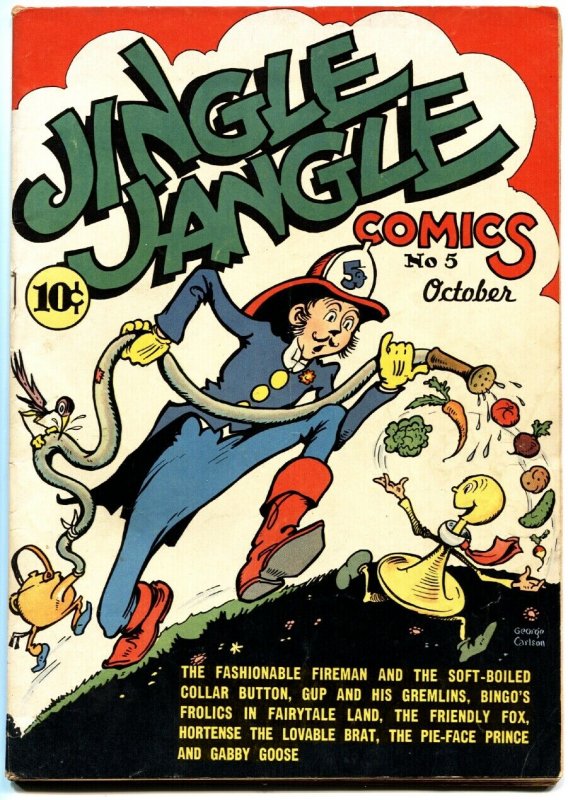 JINGLE JANGLE COMICS #5 1943-Golden-Age HIGH GRADE