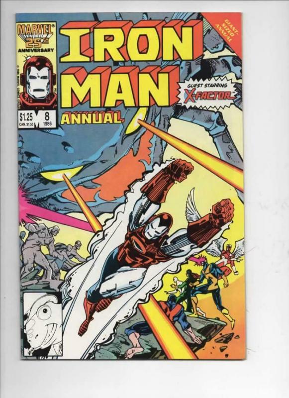 IRON MAN #8 Annual, VF+, X-Factor, Marvel, 1968 1986, more IM in store