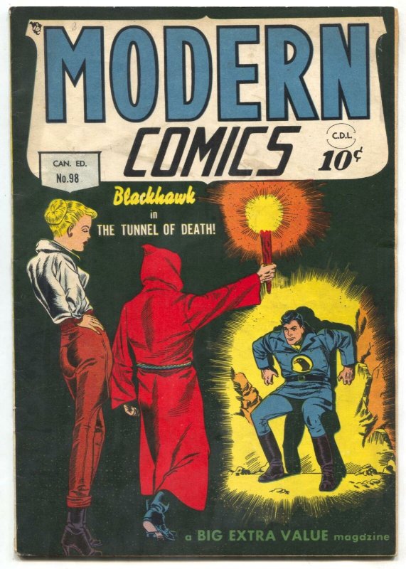 Modern Comics #98 1950- Blackhawk- Torchy - Canadian edition 