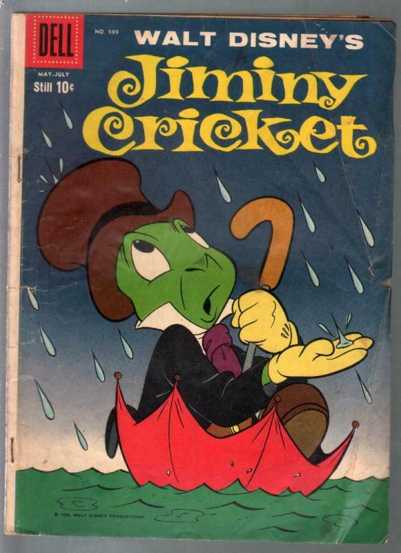 Jiminy Cricket-Four Color Comics #989-1959-Disney Cartoon character-G/VG