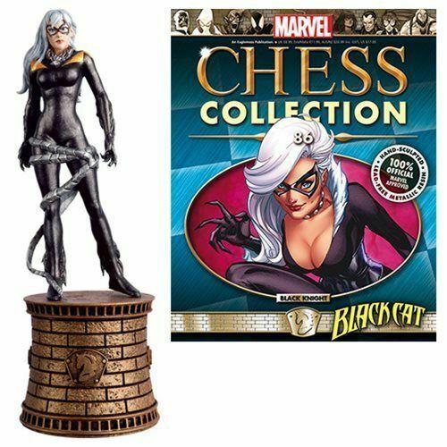 Marvel Chess Figure Collection Black Cat Black Knight #86 - New!