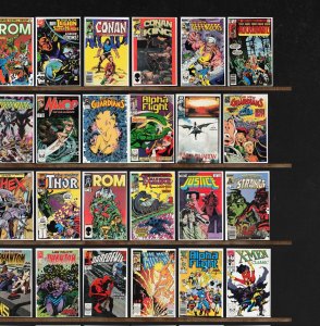 Huge Lot 150+ Comics with The Defenders, Alpha Flight, Rom & More!