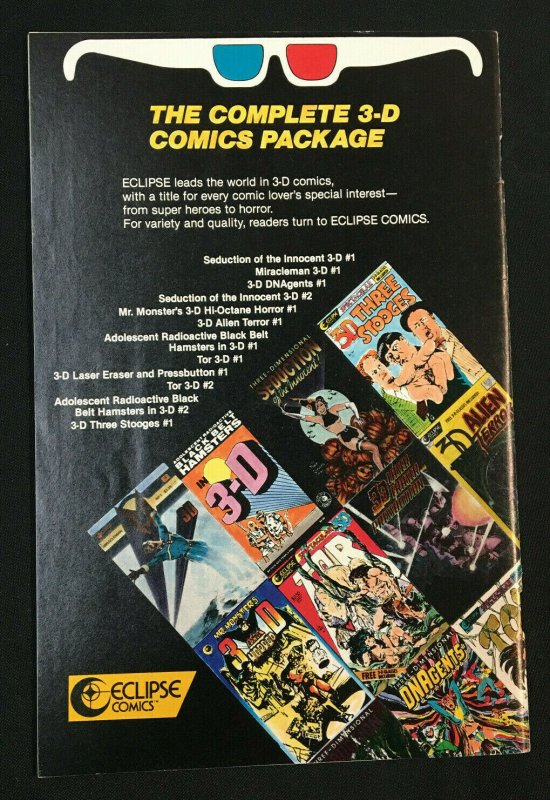3D 3 STOOGES COMIC BOOK WITH GLASSES 1986