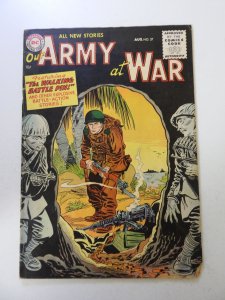 Our Army at War #37 (1955) GD+ condition chew