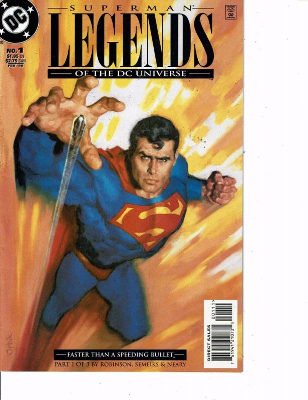 Lot Of 2 DC Comic Books Superman Legends of the DC Universe #1 and #2 ON1