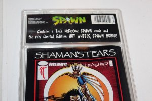NEW SEALED Spawn 9 Car Mobile Diecast Hot Wheels w/Comic Book 1st App Angela Key