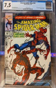 The Amazing Spider-Man #361 (1992) Spider-Man [Key Issue] CGC 7.5