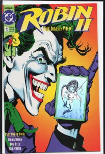 Robin II: The Joker's Wild! #1 Joker Close-Up Cover (1991)