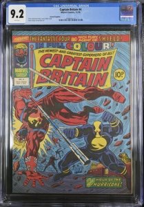 Captain Britain #4 1976 Marvel Comics CGC 9.2 UK series White Pages 014