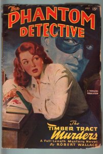 Phantom Detective--July 1948--Pulp Magazine--Thrilling--VG